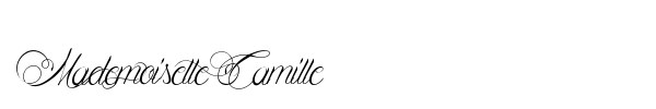 Mademoiselle Camille font preview